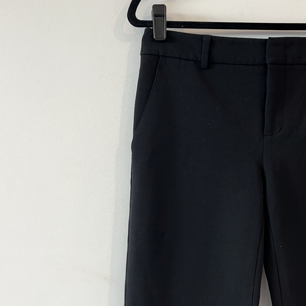 VINCE Black Mid Rise Straight Legs Trousers pants size 4 - Picture 3 of 12